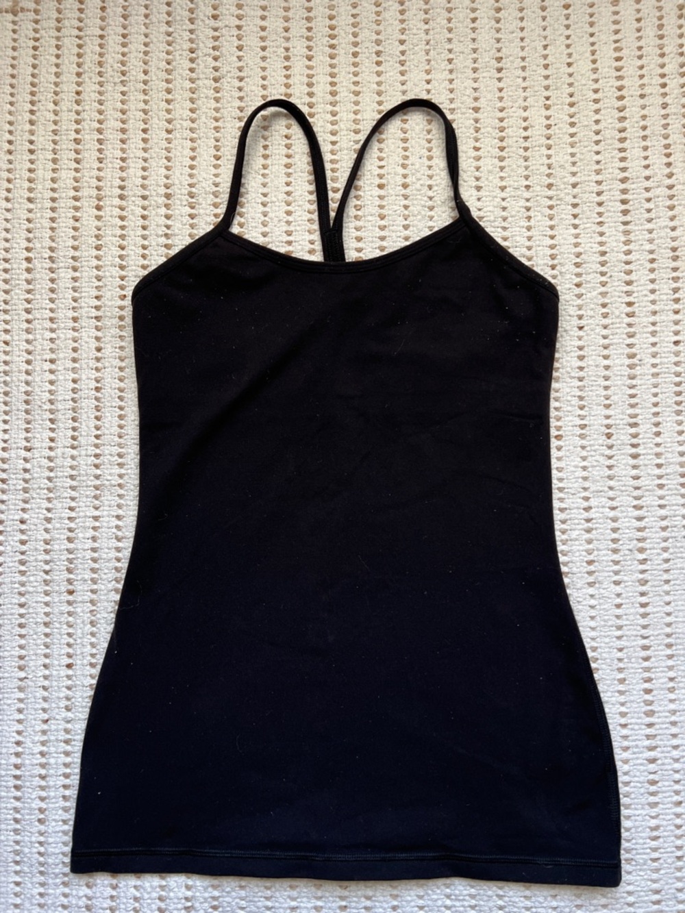 Lululemon Racerback Power Y Tank Top Black Size 6